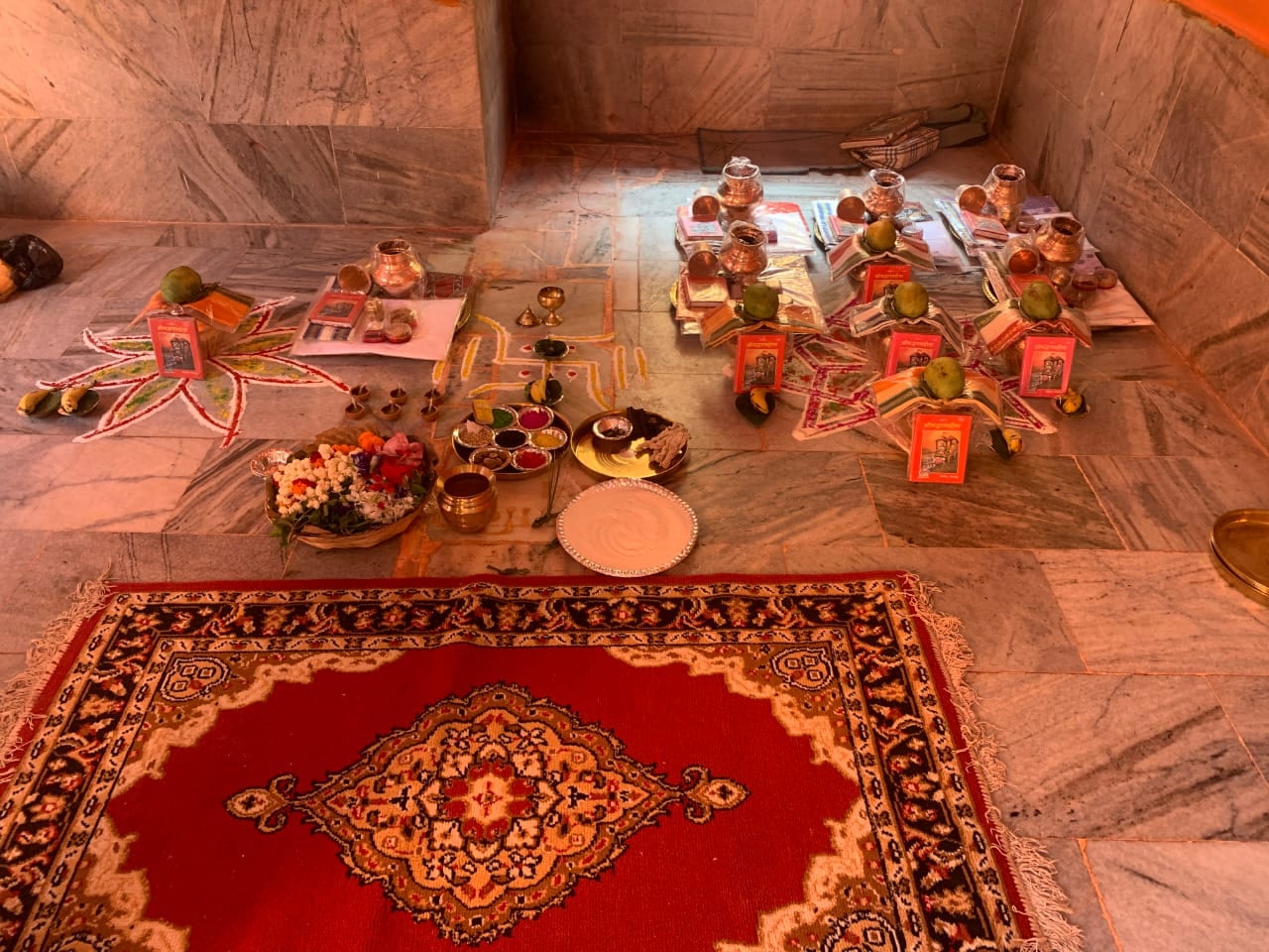 Pinda prepared for the offering