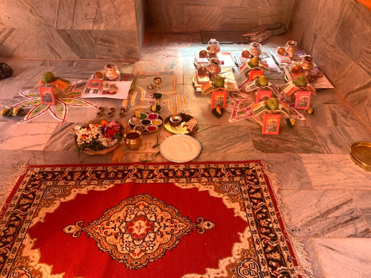 The offerings before tarpan