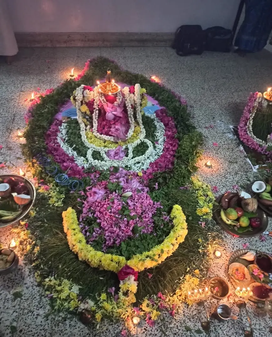 The floral shayya prepared