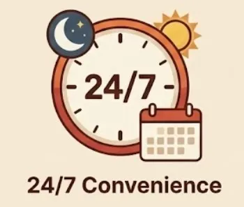 24/7 Convenience
